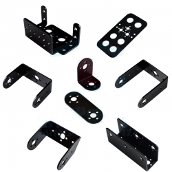 Standard steering gear bracket double-axis servo bracket robot multi-function oblique U-shaped L-shaped one-legged beam bearing