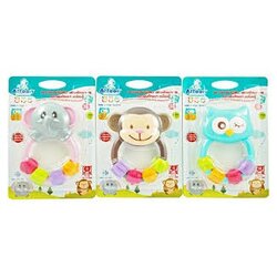 117012 ของเล่นเด็กเขย่ามือลายสัตว์ลวกได้ attoon ชิ้นละ