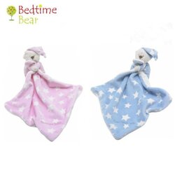 DCH83 ของใช้ผ้า ผ้าเช็ดหน้าเด็ก ผ้าเช็ดปากเด็ก ผ้าขนนุ่มลายดาวหมี ผืนละ