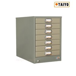 ตู้เก็บแบบฟอร์ม 7 ลิ้นชัก ตั้งโต๊ะ (กระดาษ A4) Taiyo รุ่น FR-107