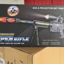 M79 ปืนของเล่น ปืนใส่ถ่านยิงมีเสียงไฟ ปืนกลจำลอง ปลีกชิ้นละ