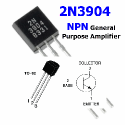 ทรานซิสเตอร์ 2N3904 NPN General Purpose Amplifier