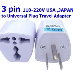 3PIN 110-220 V USA JAPAN to Universal Plug Travel Adapter ปลั๊ก