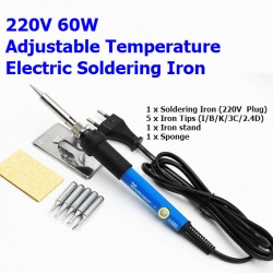 หัวแร้ง 60W ปรับความร้อนได้ คละสี AC 220V 60W Soldering Iron 200-450 ℃