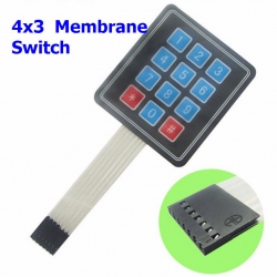 4x3 Membrane Switch Keypad Keyboard 3*4 Control Panel Keyboard for Arduino 12 Keys (C2)