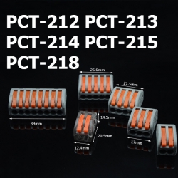 32A Spring Lever Push Cable Connector Terminal Block from 2 3 5 Way