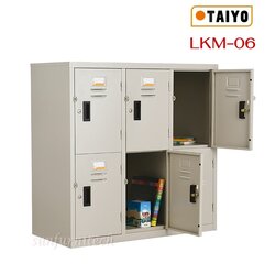 ตู้ล๊อกเกอร์ 6 ประตูเตี้ย, ตู้ล๊อกเกอร์เตี้ย TAIYO รุ่น LKM-06