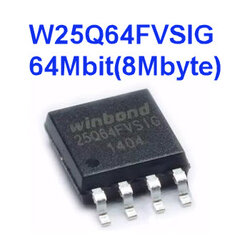 W25Q64FVSIG 3.3V (SOIC8 200mil) 64M-BIT SERIAL FLASH MEMORY WITH DUAL/QUAD SPI & QPI (ผ่านการใช้งาน ทดสอบแล้วใช้งานได้ทุกตัว)