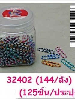 คลิปหนีบกระดาษ 125ชิ้น 32402(ราคาต่อโหล)