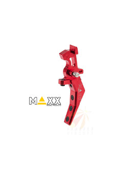 Maxx Model CNC Aluminum Advanced Speed Trigger for M4 / M16 Series Airsoft AEG (Style: B / Red)