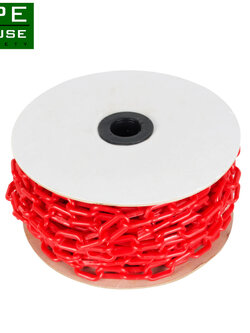 โซ่พลาสติกกั้นเขต สีแดง