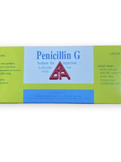 Pennicillin G, 1000000, 50000000 units