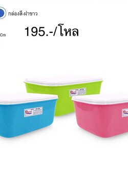 กล่องสี+ฝาขาว NO.823-2 (ราคาต่อโหล)