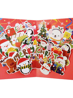 การ์ดคริสต์มาส Pop-Up Merry Christmas