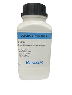 Polyethylene Glycol 6000 AR, 500 g -Kemaus