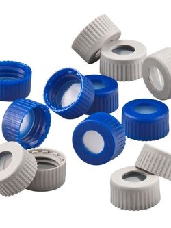 9MM THREAD BONDED CLOSURES, PTFE/SILICONE