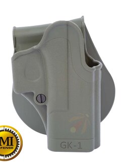 One Piece Polymer Gun Holster for Glock (right hand) – GK1 - OD GREEN