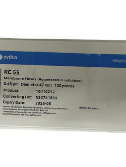 Membrane Regenerated Cellulose 0.45 um @ 47 mm, 100's/Pack-Whatman