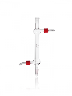 DURAN® Liebig Condenser (West Condenser) with 2 standard ground joints, with 2 screw-on plastic hose connections, 160-400 ml