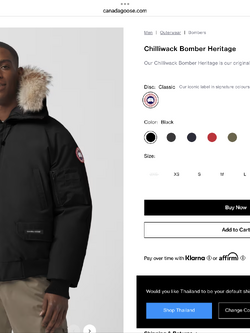**do** เสื้อกันหนาว Canada Goose Chilliwack Bomber Heritage แยกขนเฟอร์ออกได้ ใส่ได้ ชาย หญิง สินค้าใหม่ ของแท้