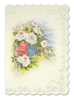 การ์ดอวยพร ลายดอกไม้วินเทจ