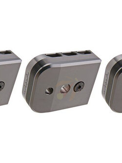 Dr. Black Tokyo Marui Hi Capa 5.1 GBB Magazine Base (Aluminum-Type-B)-(TM-HCP-A51MB-B-GY)