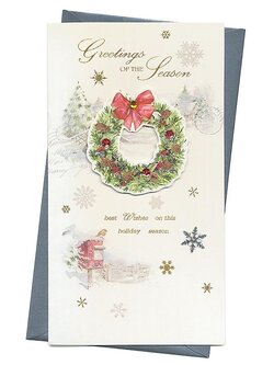 การ์ดคริสต์มาส Vintage - Greetings of the Season