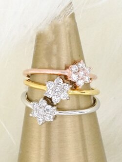 Artisan by nk - แหวนเพชร 21ตังค์ ทรงดอกไม้ ตัวเรือนรูปทรงมินิมอลและดอกพิกุลยุคโมเดิร์น