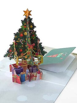 การ์ดคริสต์มาส Pop-Up - Merry Christmas