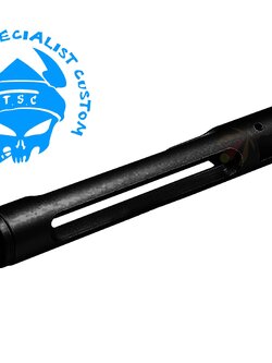 TSC CNC Aluminum O-Barrel With Silencer Adapter For Marui Hi-Capa 5.1 (BK)