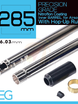 285mm UNICORN Nitroflon Coating 6.03MM Ultimate Precision Inner Barrel For AEG