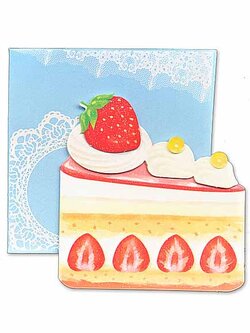 การ์ดอวยพร 3D รูปขนมหวาน