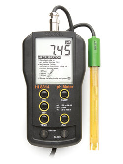 HI8314 pH/mV/°C Meter- DIN type – custom calibration
