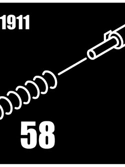 ZEUS KJ 1911 NO.058 - 059 MAGAZINE CATCH SPRING , LOCK