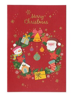 การ์ดคริสต์มาส 3D มีให้เลือก 4 แบบ