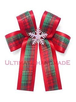 โบผีเสื้อคริสต์มาสเล็ก ติดเกล็ดหิมะ