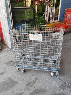 ตะแกรงเหล็กพับได้มีล้อ ราคา 1,990 บาท {ราคาโปร เฉพาะเดือน 2/68 นี้เท่านั้น}