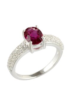 Artisan by NK - แหวนเงินแท้ ฝังทับทิมแท้