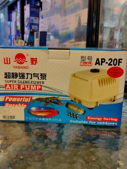 ปั๊มลม YAMANO AP-20F 200 L/HR 18W pressurre > 0.025 Mpa