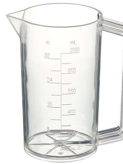 Nalgene™ PMP Graduated Plastic Beakers with Handles, 1000-3000 ml