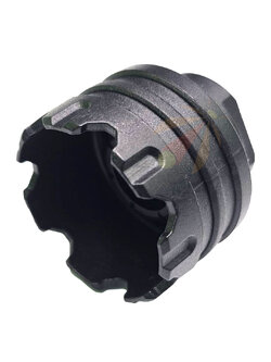 G&P Battle Wheel Pastic Amplifier 14mm CCW Flash Hider (Black)