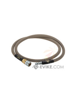Amped Airsoft 36in. Standard Braided Hose for HPA Systems with Quick Detach Fittings (Color: Beige)