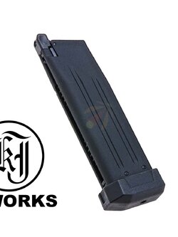 KJ Works Aluminum 25 Rds KP-19 Green Gas Magazine For Hi Capa 5.1 GBB Airsoft