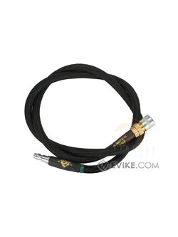 Amped Airsoft 36in. Standard Braided Hose for HPA Systems with Quick Detach Fittings (Color: Black