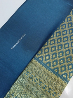 ผ้าไหมเกษตรตัดชุด น้ำทะเล