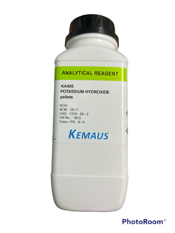 Potassium Hydroxide AR, 1 kg -Kemaus