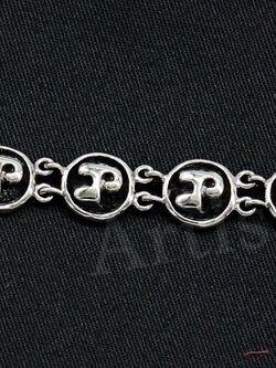 สร้อยข้อมือหัวนะโม ทำจากเงินแท้ 925