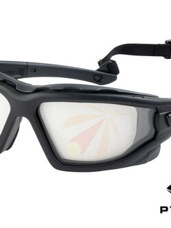Pyramex I-Force Slim Safety Goggle (Black color w/ Clear Lens)