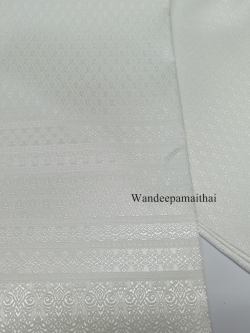 ผ้าไหมเกษตร คุณภาพดีราคาถูก สีขาว