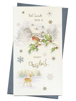 การ์ดคริสต์มาส Vintage - We wish you a Merry Christmas